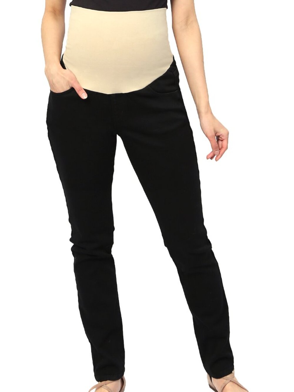Three Seasons Maternity Skinny Denim (Black)